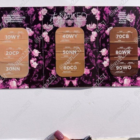 5️⃣/$25!💜Urban Decay Stay Naked Foundation 9x Shades SEALED! NEW! - Picture 5 of 12
